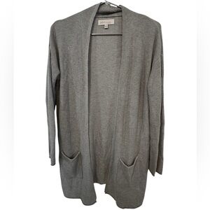 High End Philosophy Gray Cape Long Layer Beach Open Front Sweater Women’s S